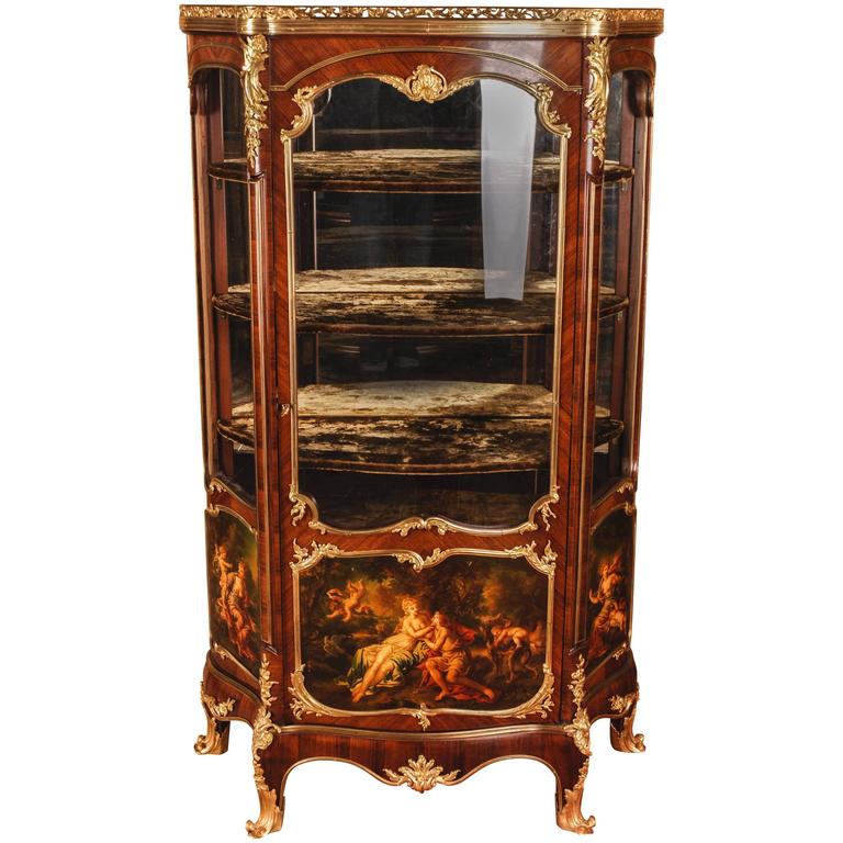 Paul Sormani kingwood and vernis Martin vitrine, 19th century