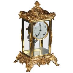 19th Century Napoleon III Fire-Gilt Fireplace Clock 3