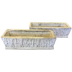 Pair of Faux Bois Planters/Pots