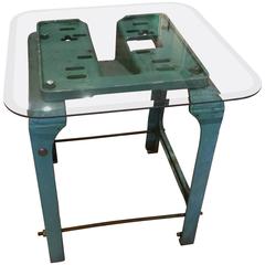 Industrial Base Table Green Machine Side Table 7
