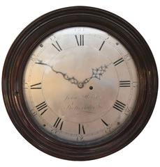 Antique Mahogany Verge Dial Clock