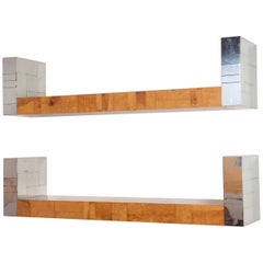 Pair of Paul Evens Cityscape Bookshelves