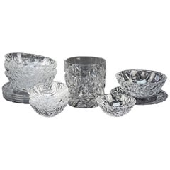 Collection of Tiffany Crystal in the Rock Cut Pattern, Ice Bucket and Much More