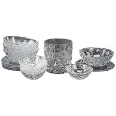 Collection of Tiffany Crystal in the Rock Cut Pattern, Ice Bucket and Much More 8