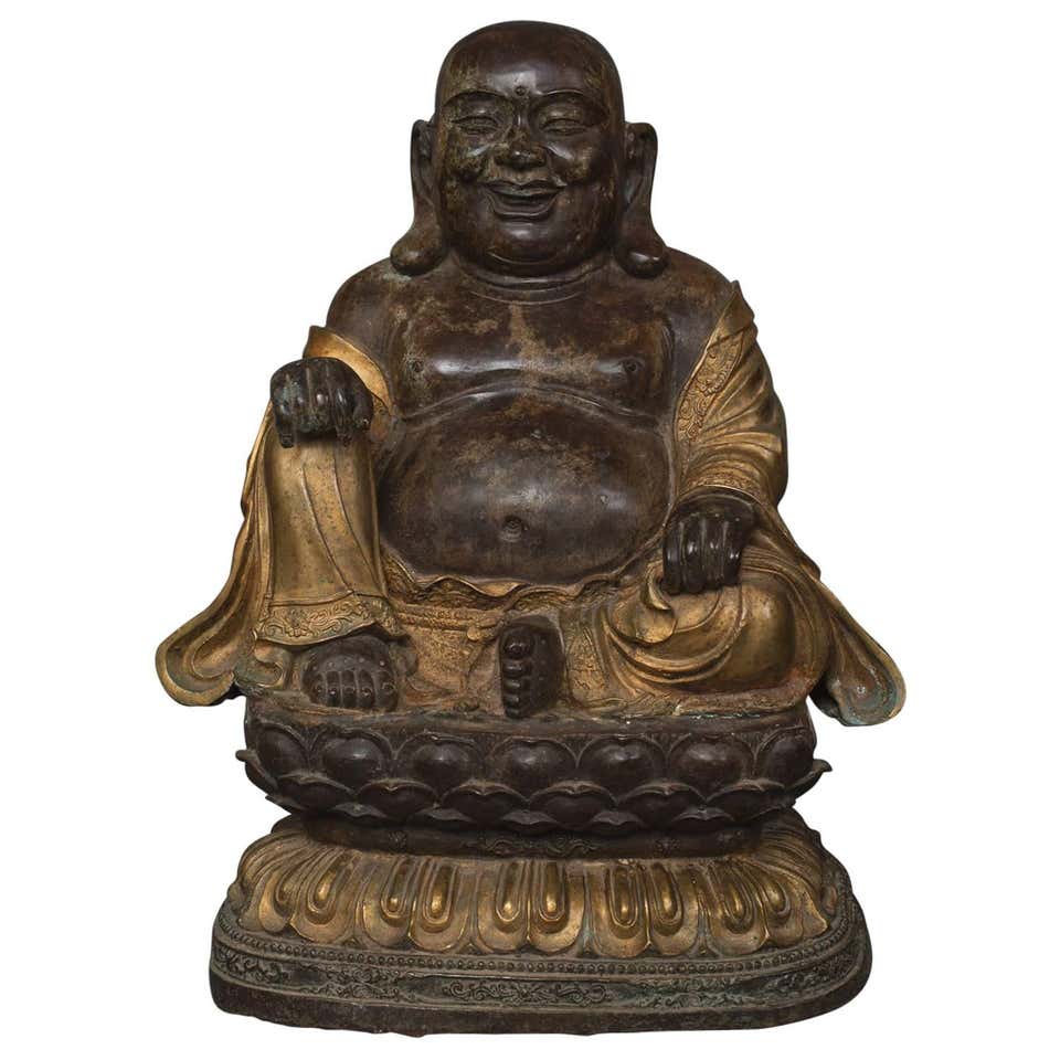 Chinese Bronze Sculpture of a Seated Buddha at 1stDibs | chinese bronze ...