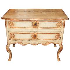 19th Century Painted and Gilded Petit Commode 11