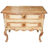 19th Century Painted and Gilded Petit Commode