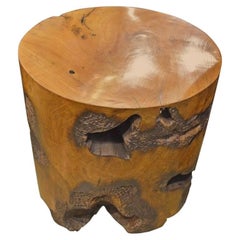 Andrianna Shamaris Teak Wood Side Table