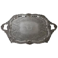 19th Century Antique George IV Old Sheffield Tea and Coffee Tray, circa 1825