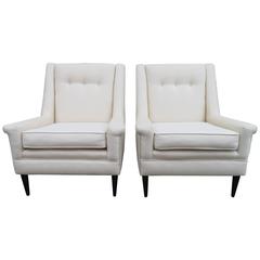 Gorgeous Pair of Harvey Probber Style Lounge Chairs, Mid-Century Modern 11