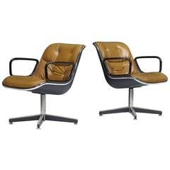 Pair of Charles Pollock Office Chairs, 1970