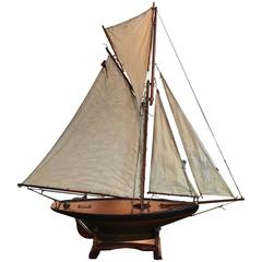 Early 20th Century English Pond Yacht