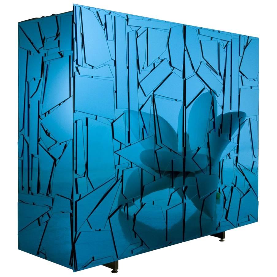 Edra Scrigno Cabinet in Colored Methacrylate For Sale