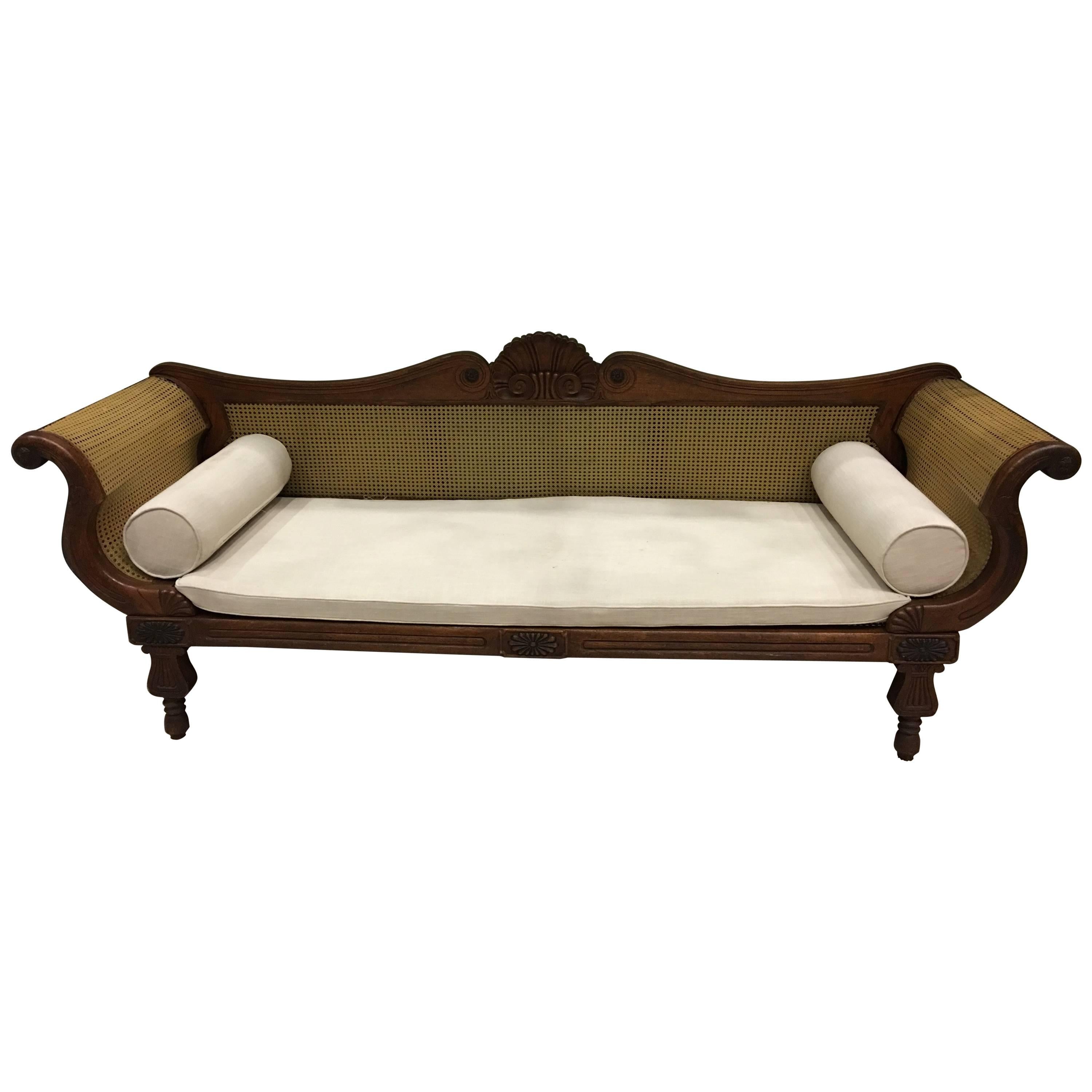 West Indian Cane Settee, circa 1840