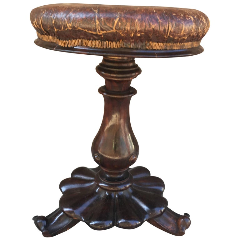 Mahogany Cuban Piano Stool Circa 1840 For Sale At 1stdibs