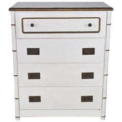 Chest of Drawers with Faux Bamboo Detailing