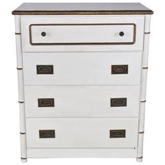 Chest of Drawers with Faux Bamboo Detailing 1