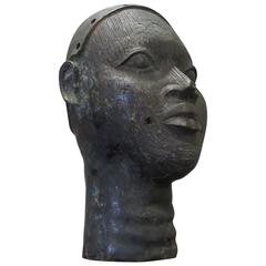 Benin Bronze Head 