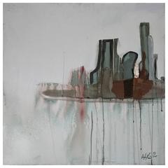 Stunning Modernist Abstract Oil Painting, W.N.Y. Artist Hayley Carrow 6