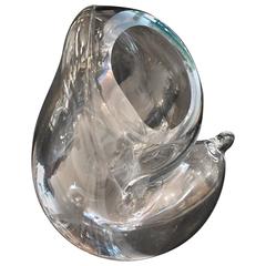 Glass Abstract Biomorphic Vessel by John Bingham 3