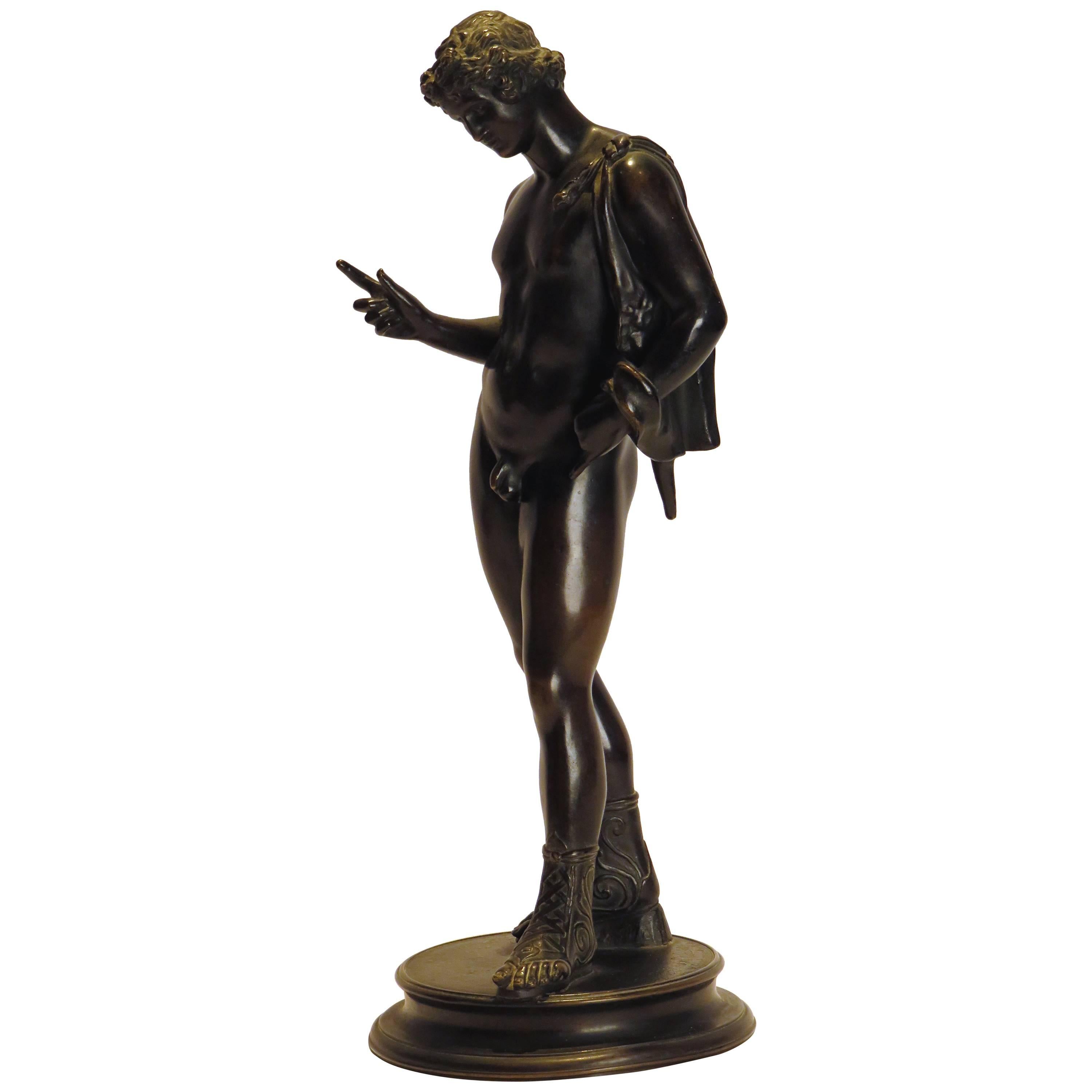 Grand Tour Bronze Statue of Bacchus, circa 1880