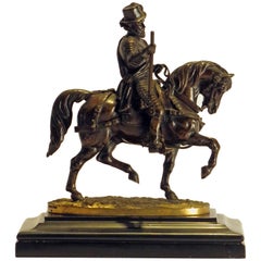 Bronze of Prince Philip the Silent Riding by Count Nieuwerkerke, circa 1850