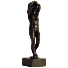 Grand Tour Bronze Male Nude Italy, circa 1880