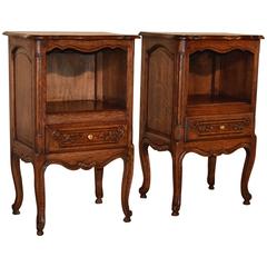 Pair of French Oak Bedside Cabinets, circa 1920s