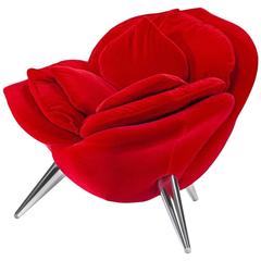 Edra Rose Chair in Velvet