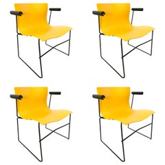 Vintage Set of Four Lella and Massimo Vignelli "Handkerchief" Armchairs for Knoll