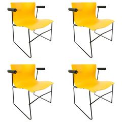 Set of Four Lella and Massimo Vignelli "Handkerchief" Armchairs for Knoll 10