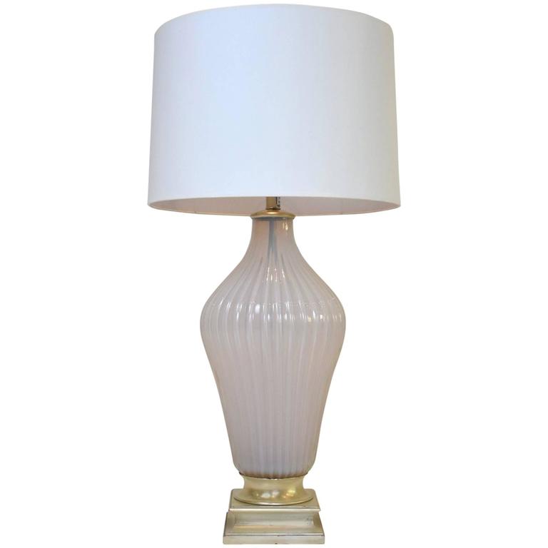 Vintage Mabro Murano Pink White Opaline Glass Lamp At 1stdibs Vintage Mabro Murano Pink White Opaline Glass Lamp For