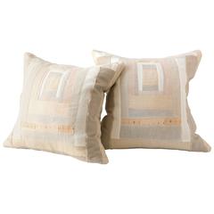 Vintage Geremia Cushion, Tonal Neutral Colors