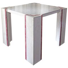 Tessellated Marble Dining Table in Art Deco Revival Style