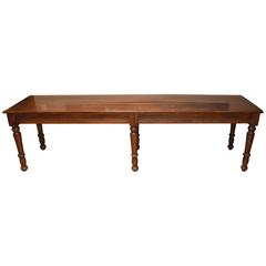 Antique Dining Table from Midwestern Roadside Tavern, circa 1900