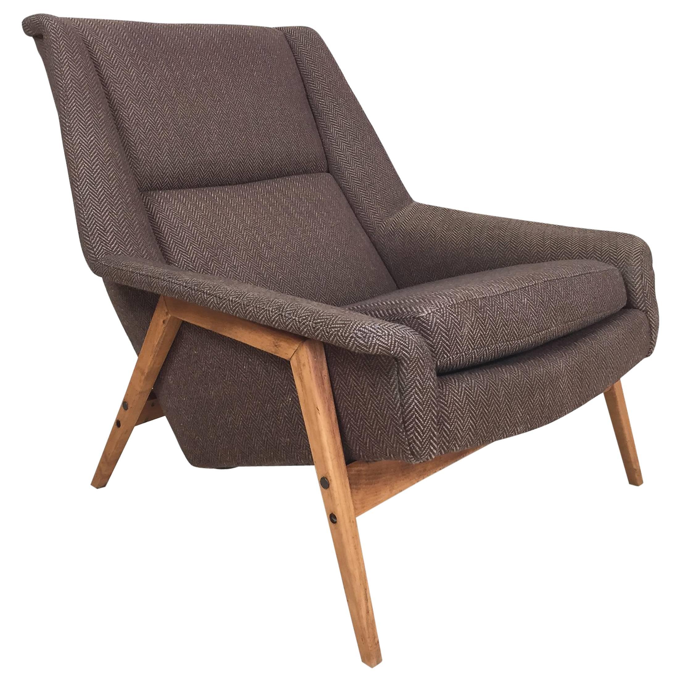 Vintage Scandinavian Modern Lounge Chair by Folke Ohlsson for DUX, 1960s