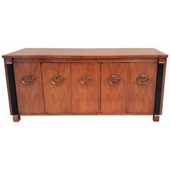 20th Century American of Martinsville Burl Walnut Buffet 4