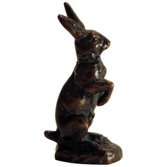 Bronze Casting of Rabbit Attributed to Antoine-Louis Barye France, circa 1860