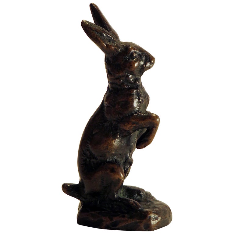Bronze Casting of Rabbit Attributed to Antoine-Louis Barye France ...