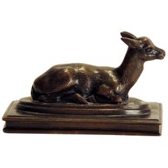 Bronze Figure of a Doe Attributed to Antoine-Louis Barye, France, circa 1860