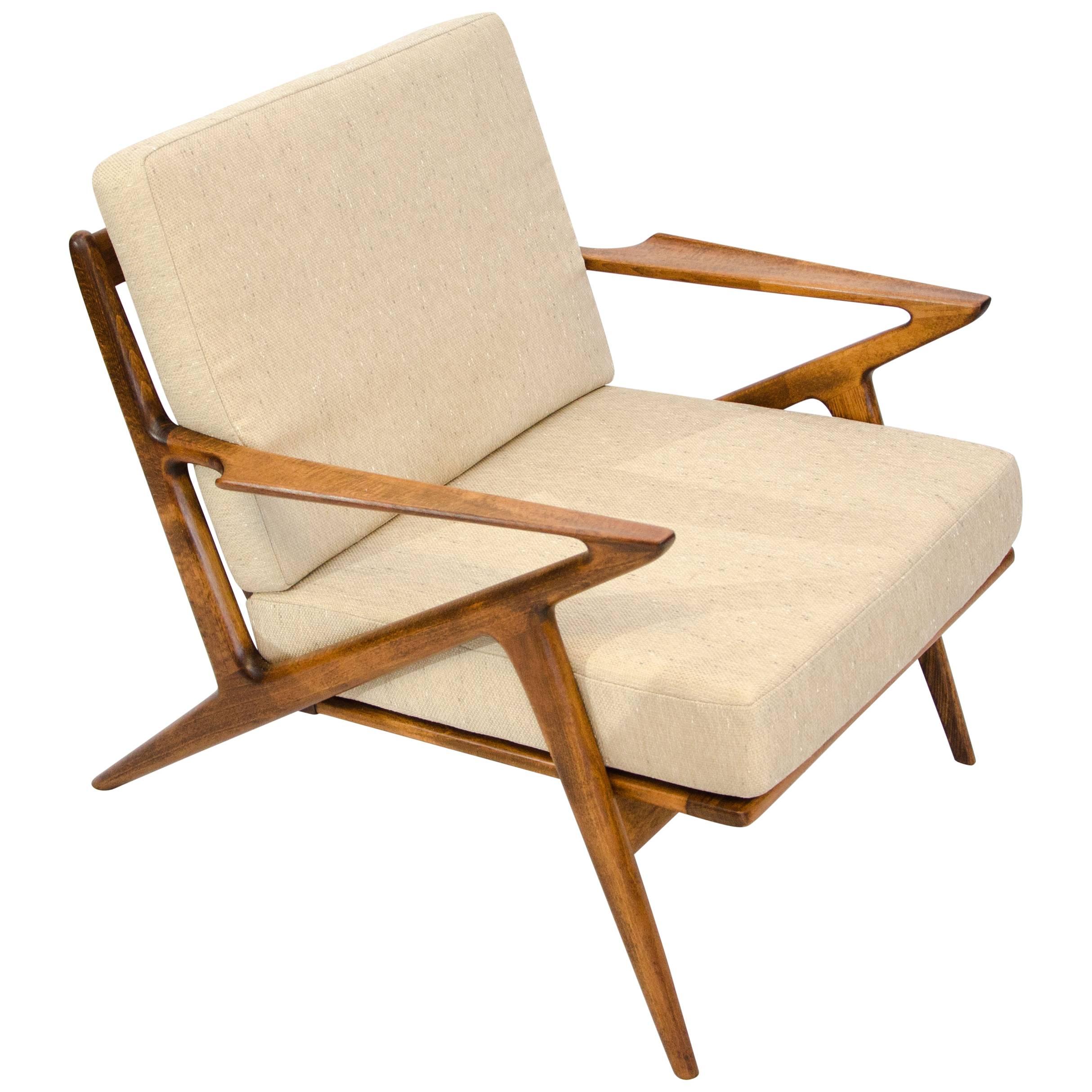 Danish "Z" Lounge Chair, Poul Jensen for Selig