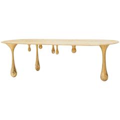 Melting Brass Console Table/Entryway Table/Hallway Table by Zhipeng Tan 2