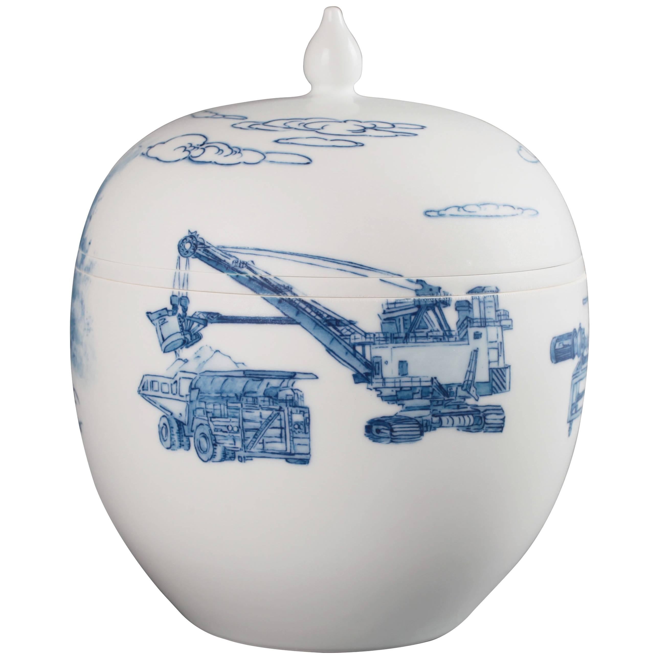 Kaolin Mines #2 Porcelain Bowl by Zhenhan Hao