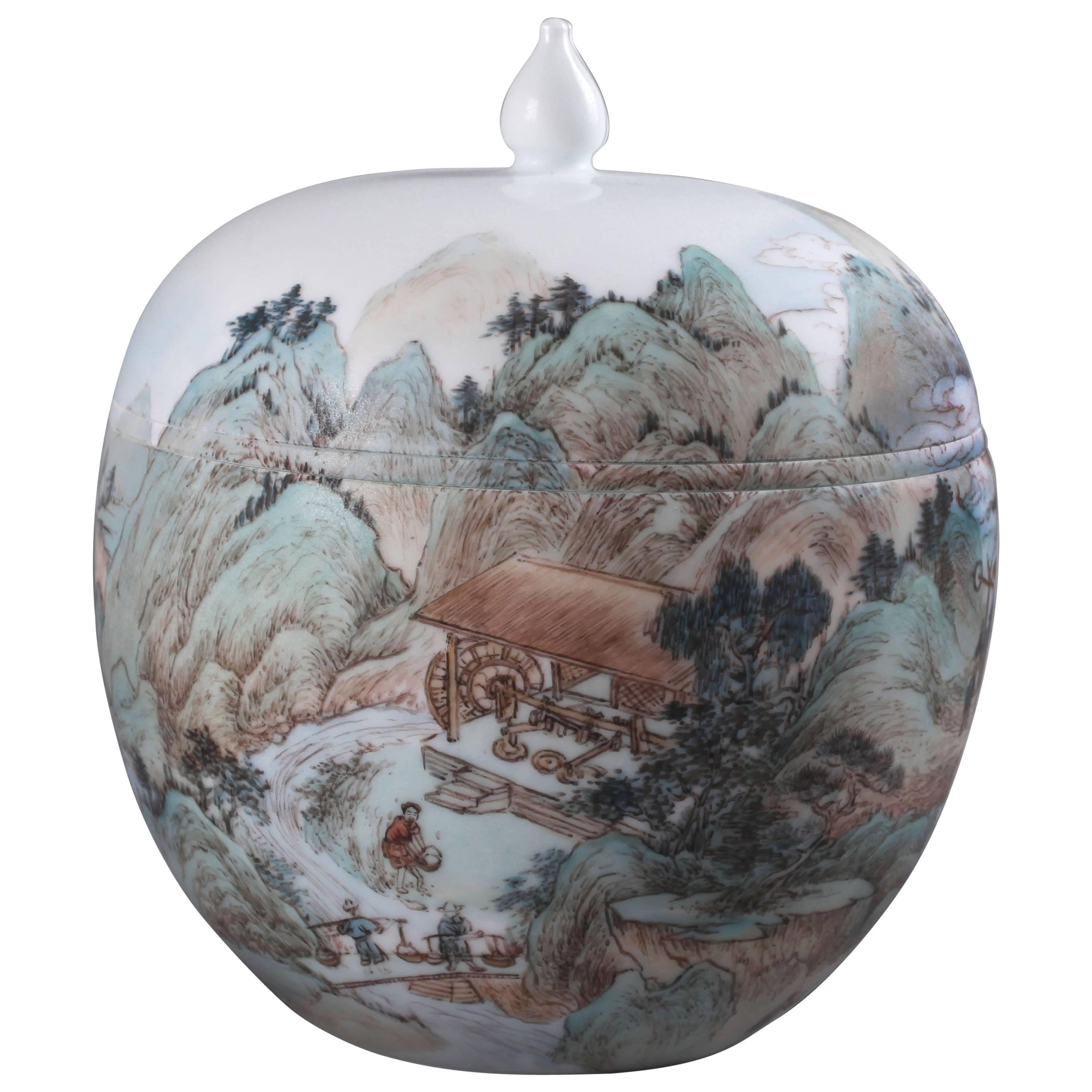 Kaolin Mines #3 Porcelain Bowl by Zhenhan Hao