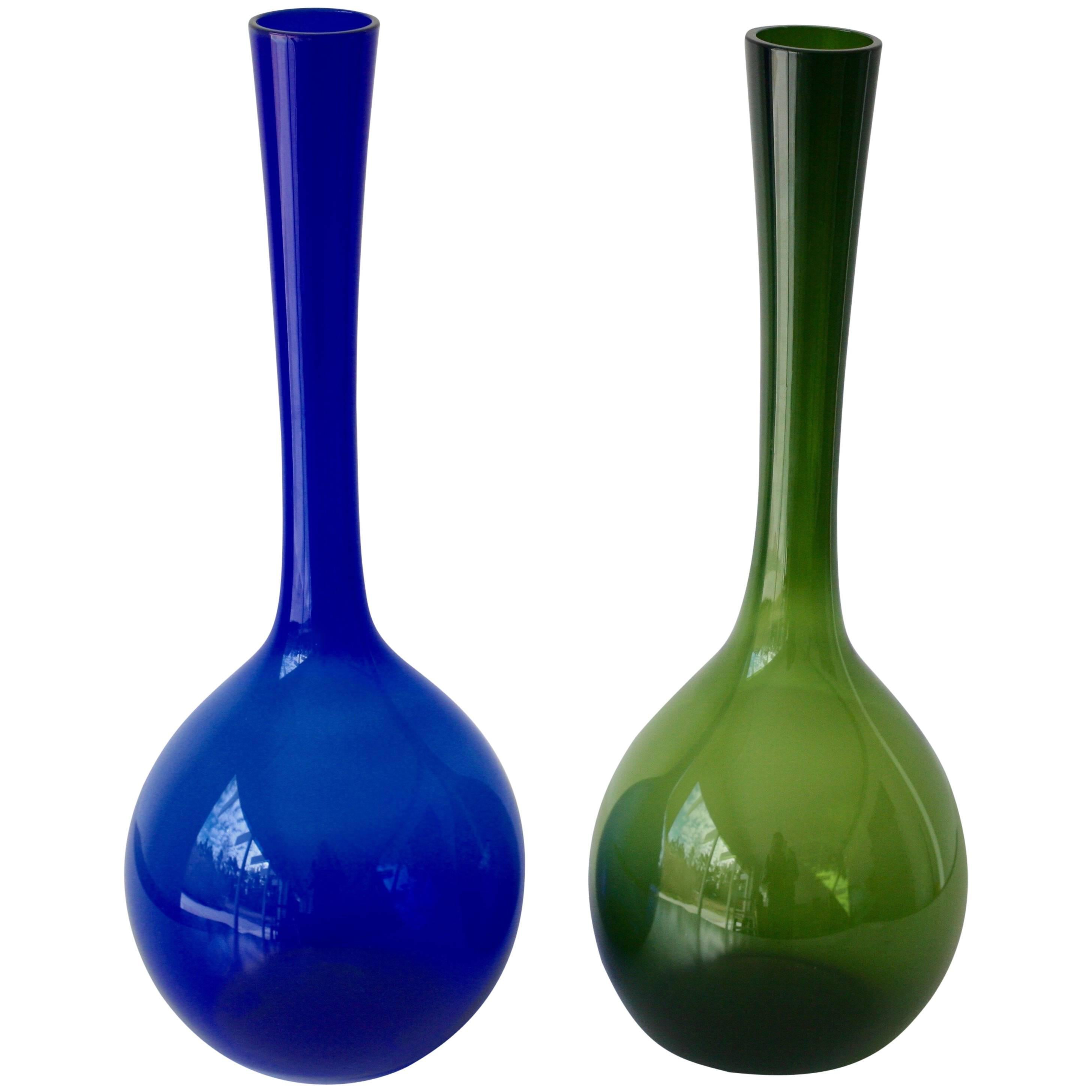 Two Large Vases Designed by Arthur Percy for Gullaskruf For Sale