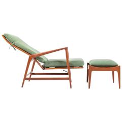 Lounge Chair and Ottoman by Ib Kofod-Larsen, 1960s