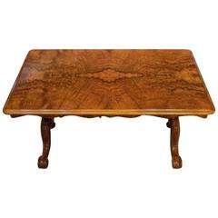 Stunning Quality Burr Walnut Victorian Period Rectangular Antique Coffee Table