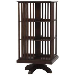 Stylish Dutch Art Nouveau Revolving Bookcase 1900s