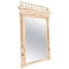 Antique French Oak Pier Mirror