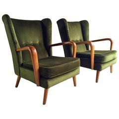 Vintage Howard Keith Bambino Chairs Pair of Armchair Mid-Century Original, 1960s